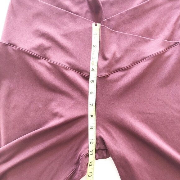 AERIE Offline Real Me High Waisted Crossover Flare Leggings Royal Berry Size XXL - Picture 11 of 12